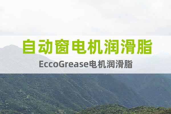 自動窗電機潤滑脂EccoGrease電機潤滑脂