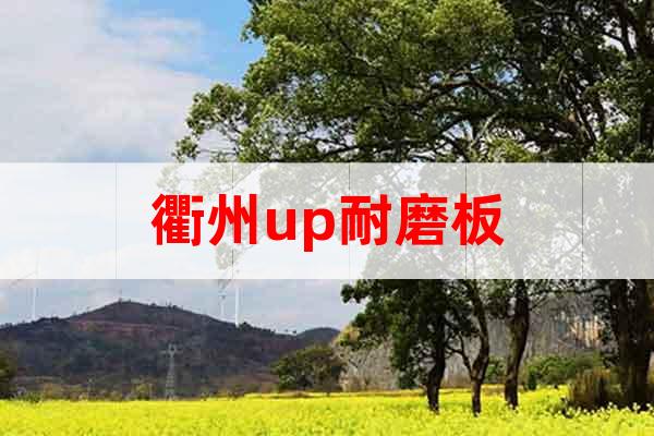 衢州up耐磨板