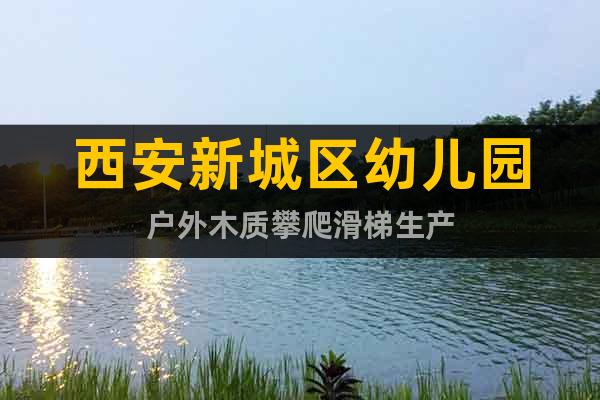 西安新城區幼兒園戶外木質攀爬滑梯生產
