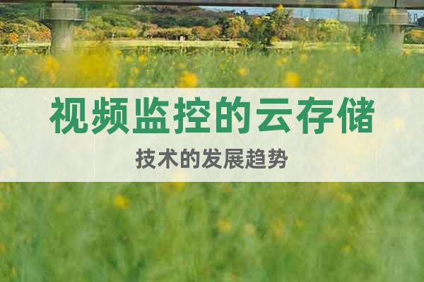 視頻監(jiān)控的云存儲(chǔ)技術(shù)的發(fā)展趨勢(shì)