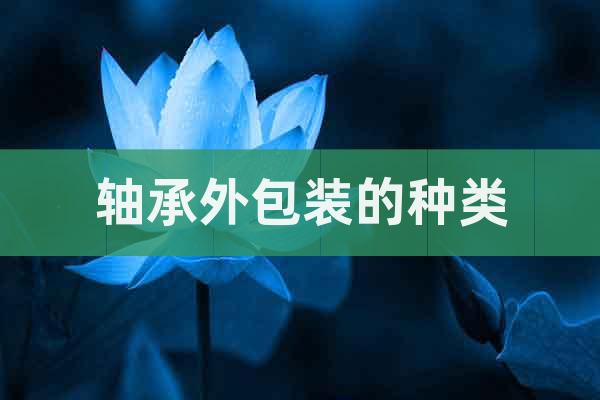 軸承外包裝的種類