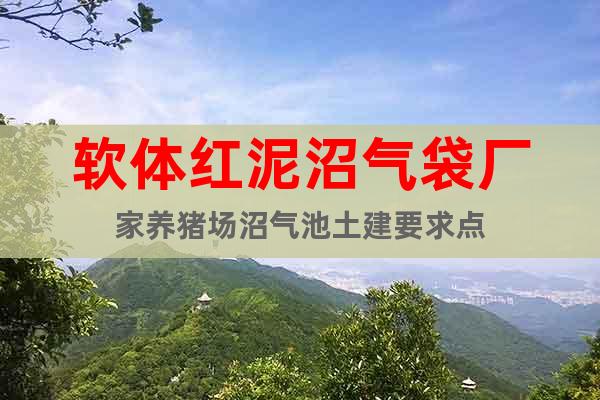 軟體紅泥沼氣袋廠家養(yǎng)豬場(chǎng)沼氣池土建要求點(diǎn)