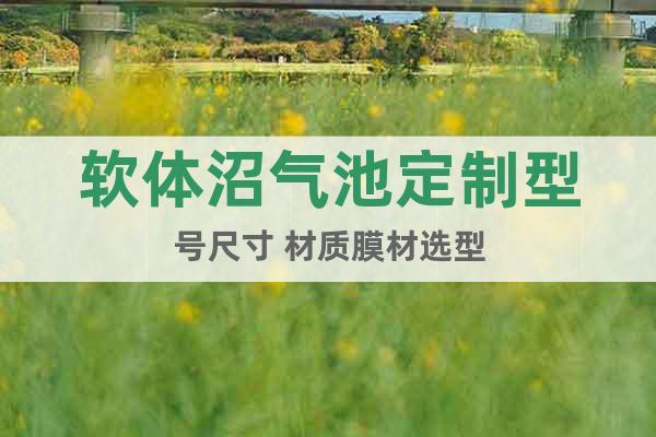 軟體沼氣池定制型號(hào)尺寸 材質(zhì)膜材選型