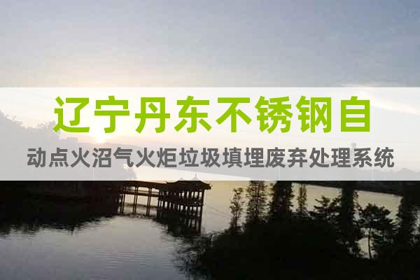遼寧丹東不銹鋼自動點火沼氣火炬垃圾填埋廢棄處理系統