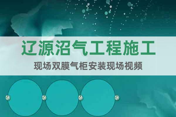 遼源沼氣工程施工現(xiàn)場雙膜氣柜安裝現(xiàn)場視頻