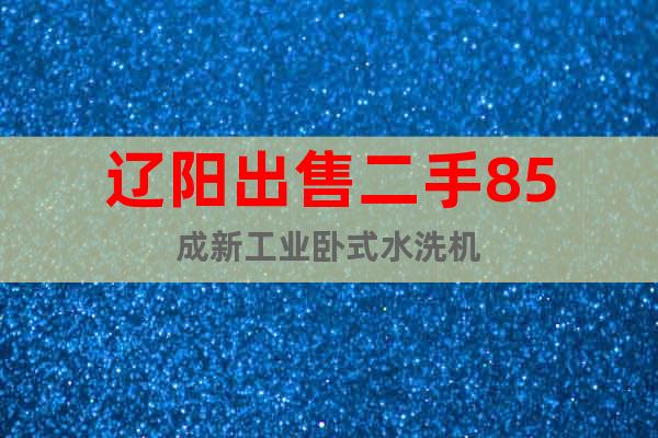 遼陽出售二手85成新工業(yè)臥式水洗機