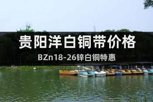 貴陽洋白銅帶價格BZn18-26鋅白銅特惠