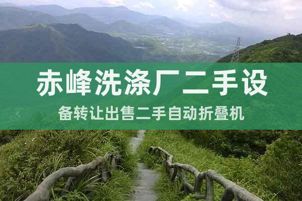 赤峰洗滌廠二手設備轉讓出售二手自動折疊機