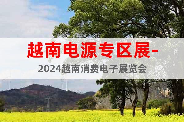 越南電源專區(qū)展-2024越南消費(fèi)電子展覽會(huì)
