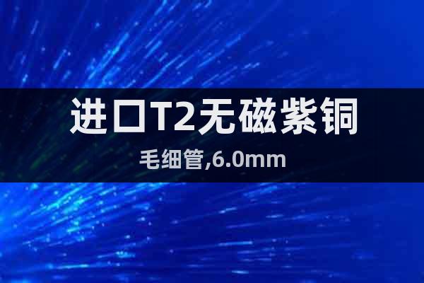 進口T2無磁紫銅毛細管,6.0mm