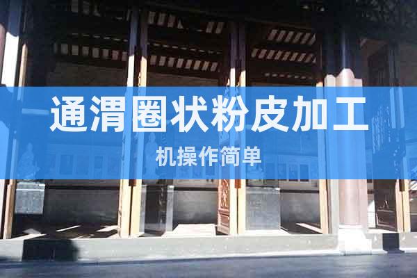 通渭圈狀粉皮加工機操作簡單