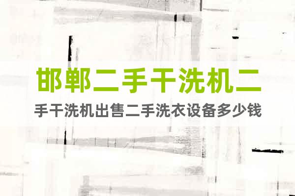 邯鄲二手干洗機二手干洗機出售二手洗衣設備多少錢