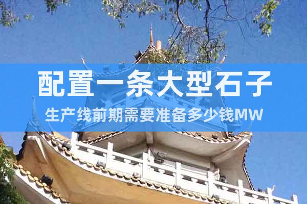 配置一條大型石子生產(chǎn)線前期需要準(zhǔn)備多少錢MW