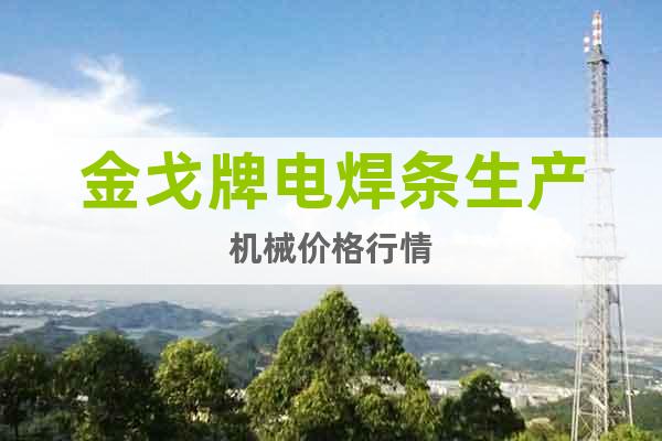 金戈牌電焊條生產(chǎn)機(jī)械價格行情