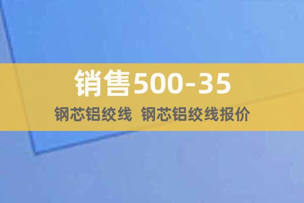 銷售500-35鋼芯鋁絞線  鋼芯鋁絞線報價