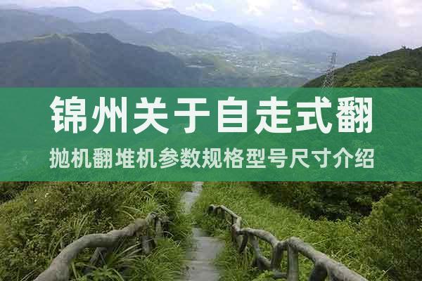 錦州關(guān)于自走式翻拋機(jī)翻堆機(jī)參數(shù)規(guī)格型號尺寸介紹