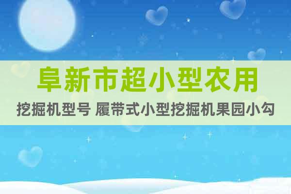 阜新市超小型農(nóng)用挖掘機(jī)型號(hào) 履帶式小型挖掘機(jī)果園小勾機(jī)多少錢