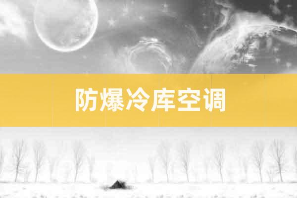 防爆冷庫空調(diào)