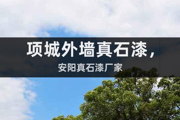 項城外墻真石漆，安陽真石漆廠家