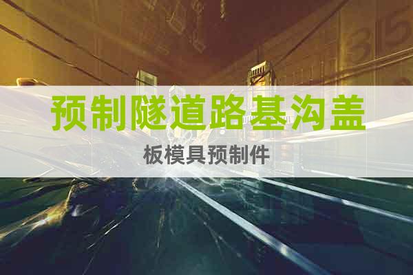 預制隧道路基溝蓋板模具預制件