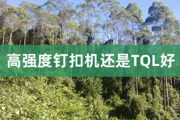 高強度釘扣機還是TQL好