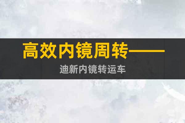 高效內(nèi)鏡周轉(zhuǎn)——迪新內(nèi)鏡轉(zhuǎn)運車