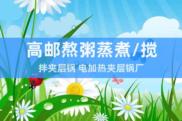 高郵熬粥蒸煮/攪拌夾層鍋 電加熱夾層鍋廠