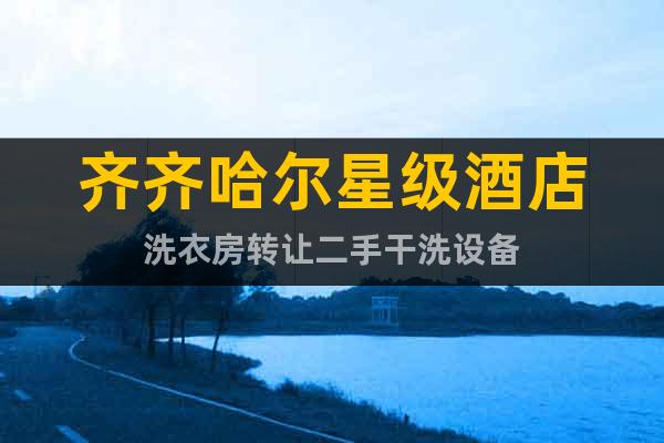 齊齊哈爾星級(jí)酒店洗衣房轉(zhuǎn)讓二手干洗設(shè)備