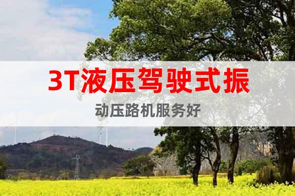 3T液壓駕駛式振動壓路機服務好