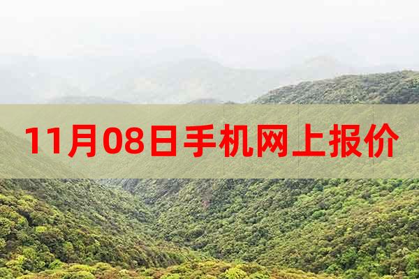 11月08日手機網上報價