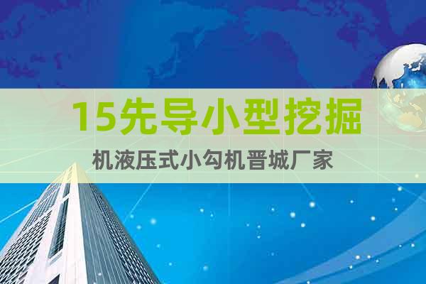 15先導(dǎo)小型挖掘機液壓式小勾機晉城廠家