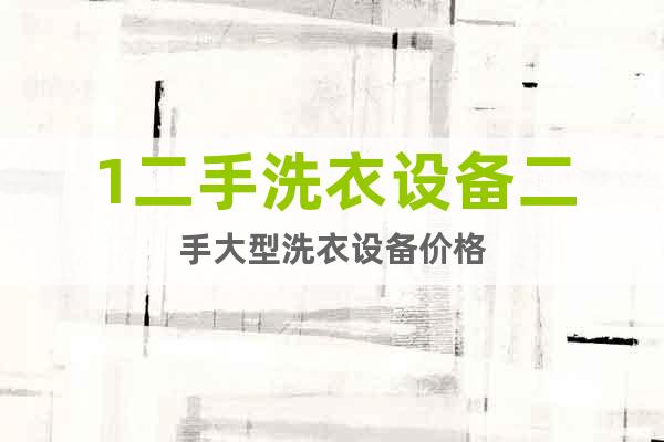 1二手洗衣設(shè)備二手大型洗衣設(shè)備價格