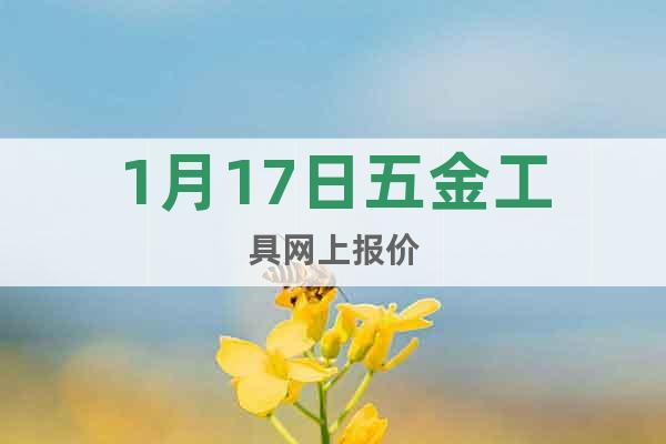 1月17日五金工具網(wǎng)上報(bào)價(jià)
