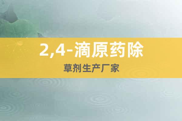2,4-滴原藥除草劑生產(chǎn)廠家
