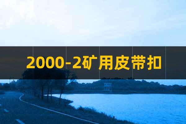 2000-2礦用皮帶扣