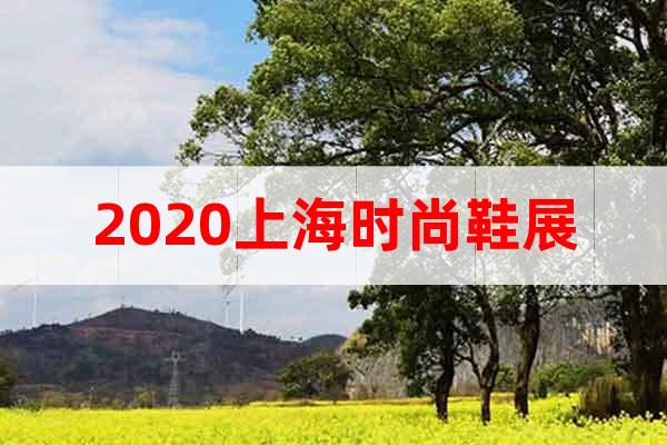 2020上海時(shí)尚鞋展