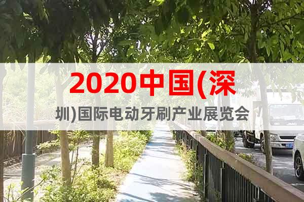2020中国(深圳)国际电动牙刷产业展览会