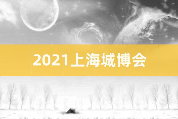 2021上海城博会