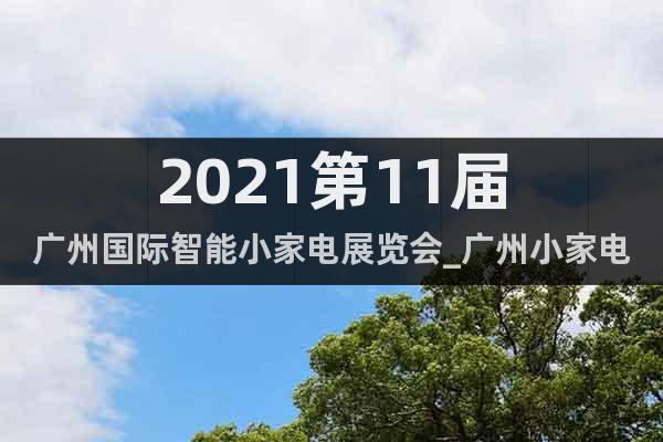 2021第11届广州国际智能小家电展览会_广州小家电展