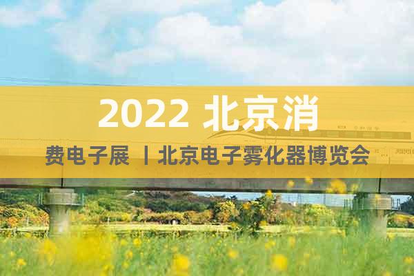 2022 北京消费电子展 丨北京电子雾化器博览会