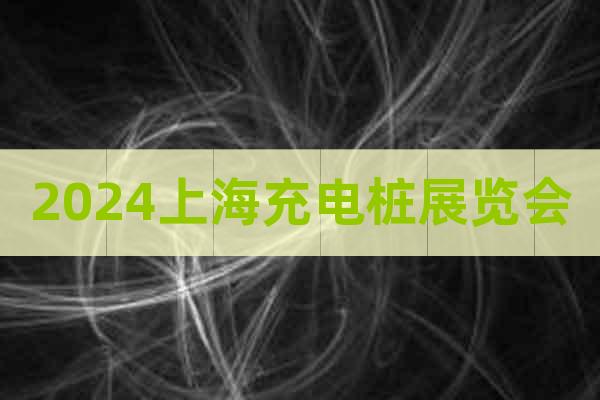 2024上海充电桩展览会