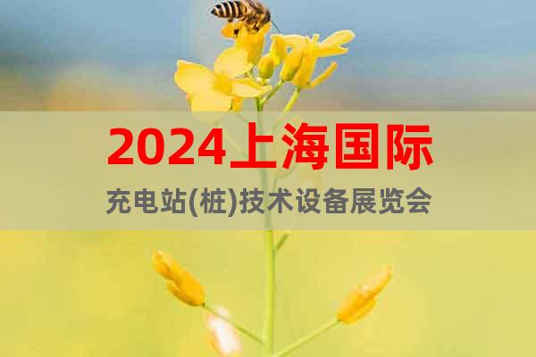 2024上海国际充电站(桩)技术设备展览会