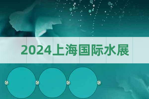 2024上海国际水展