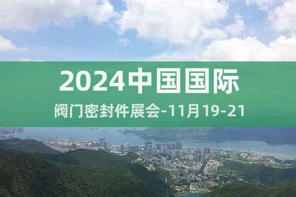 2024中国国际阀门密封件展会-11月19-21