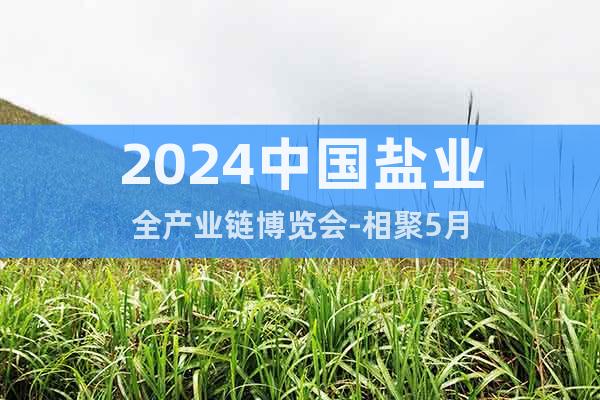 2024中国盐业全产业链博览会-相聚5月