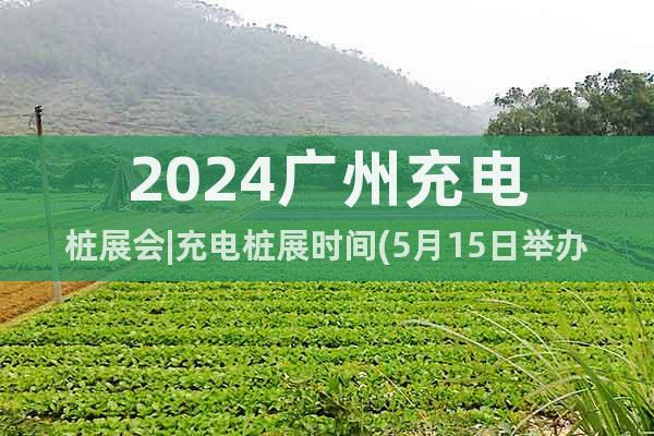 2024廣州充電樁展會(huì)|充電樁展時(shí)間(5月15日舉辦)