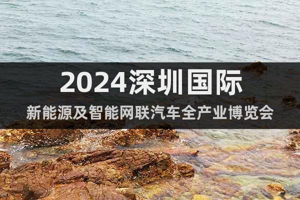 2024深圳新能源汽車智能網(wǎng)聯(lián)展