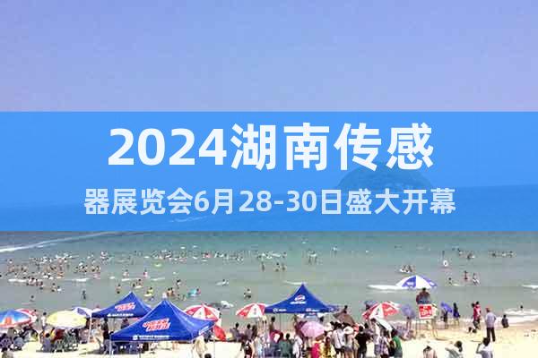 2024湖南传感器展览会6月28-30日盛大开幕