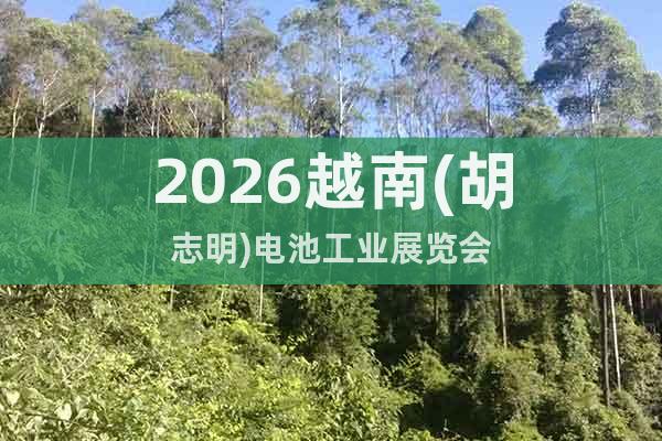 2026越南(胡志明)電池工業(yè)展覽會(huì)