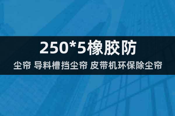 250*5橡膠防塵簾 導料槽擋塵簾 皮帶機環(huán)保除塵簾